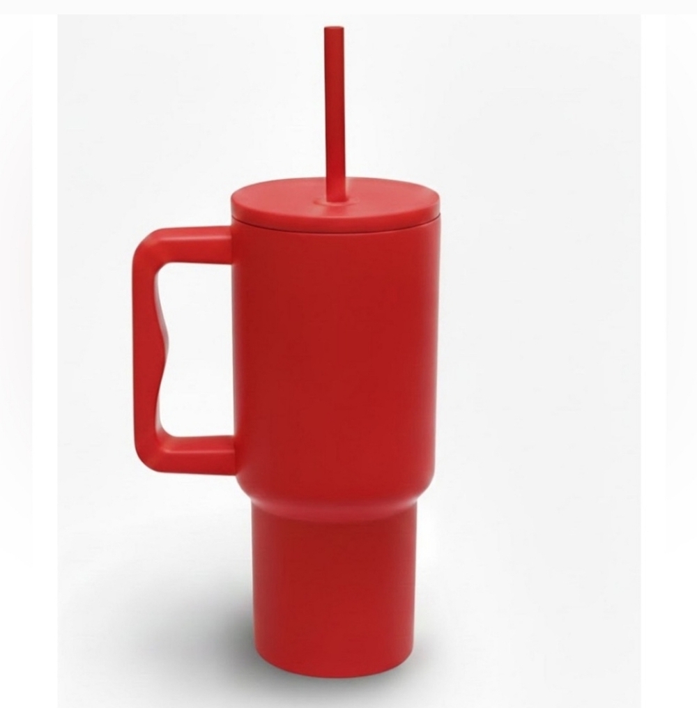 Red Insulated Tumbler with Handle